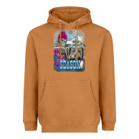 Meerkat Winter tis the season skeleton Heavyweight Hoodie - FaDigitalArtStudio