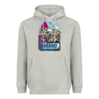 Moon Dust Winter tis the season skeleton Heavyweight Hoodie - FaDigitalArtStudio