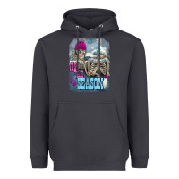 Smoke Winter tis the season skeleton Heavyweight Hoodie - FaDigitalArtStudio