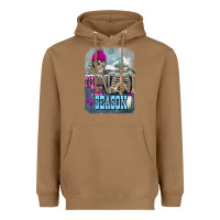 Toasted Coconut Winter tis the season skeleton Heavyweight Hoodie - FaDigitalArtStudio