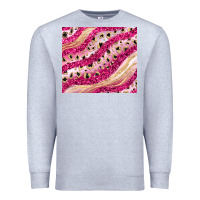 Heather Grey pink glitter Premium Sweatshirt - JahusDesignShop