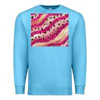 Ocean Blue pink glitter Premium Sweatshirt - JahusDesignShop