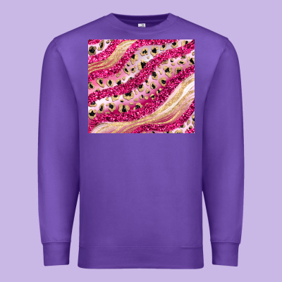 Pink Glitter Premium Sweatshirt Designed By Jahusdesignshop