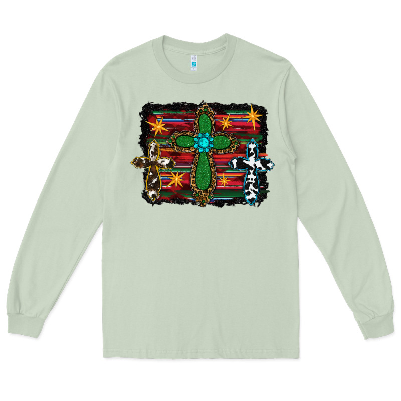 Western Cross Long Sleeve Tee by RanaPortraitStore | Teevron
