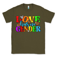 Army Green love has no gender pride lgbtq Classic Tee - texasbilliewilder