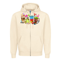 Sandshell art teacher coffee cups Zipper Hoodie - texasbilliewilder