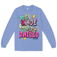 Colony Blue 70s made 80s raised Long Sleeve Tee - texasbilliewilder