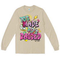 Mushroom 70s made 80s raised Long Sleeve Tee - texasbilliewilder