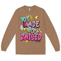 Toasted Coconut 70s made 80s raised Long Sleeve Tee - texasbilliewilder