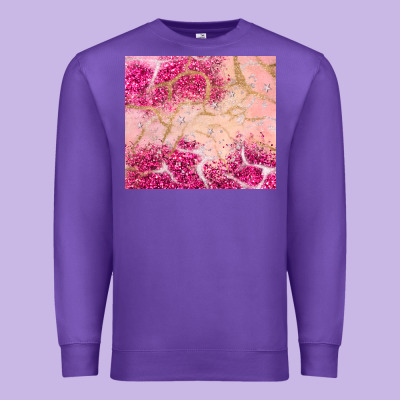 Pink Glitter Premium Sweatshirt Designed By Jahusdesignshop