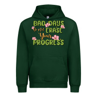 Forest Green mental health uplifting quote Urban Hoodie - MaliasSmallBusiness