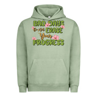 Pigment Oil Green mental health uplifting quote Urban Hoodie - MaliasSmallBusiness
