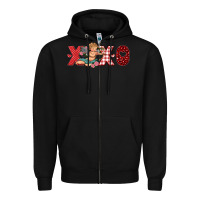 Black xoxo cupid Zipper Hoodie - RanaPortraitStore