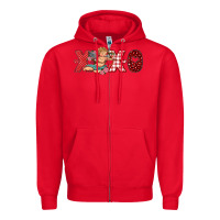 Red xoxo cupid Zipper Hoodie - RanaPortraitStore