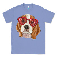 Colony Blue Beagle with love glasses Classic Tee - RanaPortraitStore