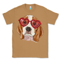 Toasted Coconut Beagle with love glasses Classic Tee - RanaPortraitStore