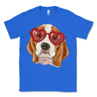 True Royal Beagle with love glasses Classic Tee - RanaPortraitStore