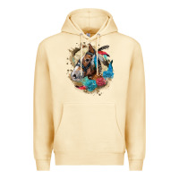 Pina Colada haflinger horse floral Premium Hoodie - LillyAllenDesigns