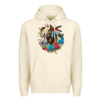 Sandshell haflinger horse floral Premium Hoodie - LillyAllenDesigns
