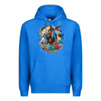 True Royal haflinger horse floral Premium Hoodie - LillyAllenDesigns