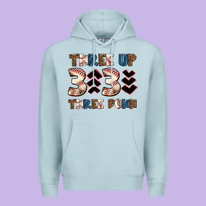Three Up Three Down Premium Hoodie Designed By Adodesignshop