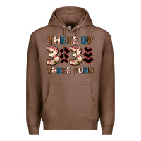 Chestnut three up three down Premium Hoodie - AdoDesignShop