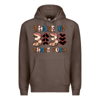 Coffee three up three down Premium Hoodie - AdoDesignShop
