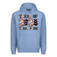 Colony Blue three up three down Premium Hoodie - AdoDesignShop