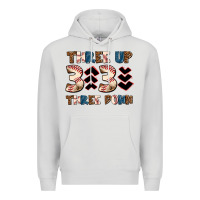 Dove Grey three up three down Premium Hoodie - AdoDesignShop