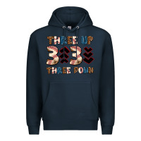 Navy three up three down Premium Hoodie - AdoDesignShop