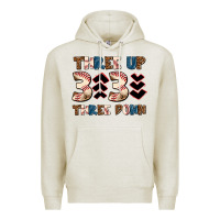 Oatmeal Heather three up three down Premium Hoodie - AdoDesignShop