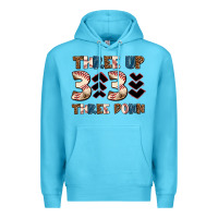 Ocean Blue three up three down Premium Hoodie - AdoDesignShop