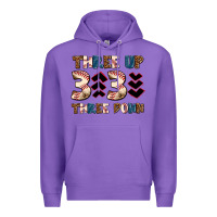 Purple three up three down Premium Hoodie - AdoDesignShop