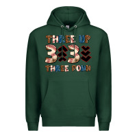 Sports Green three up three down Premium Hoodie - AdoDesignShop