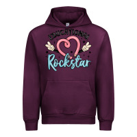 Mauve Wine educational rockstar Urban Hoodie - MaliasSmallBusiness