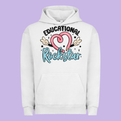 Educational Rockstar Urban Hoodie Designed By Maliassmallbusiness