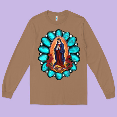 Long Sleeve Tee Gemstone Lady Of Guadalupe