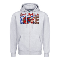 Heather Grey land that we love Zipper Hoodie - Zillion Design Studio