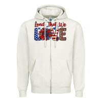 Oatmeal Heather land that we love Zipper Hoodie - Zillion Design Studio