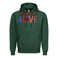Sports Green land that we love Zipper Hoodie - Zillion Design Studio