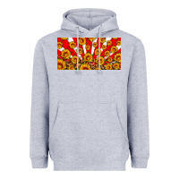 Heather Grey usa sunflowers leopard license plate Heavyweight Hoodie - HRA Design Shop