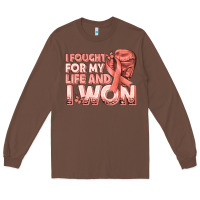 Chestnut i fought for my life and i won uterine cancer peac Long Sleeve Tee - texasbilliewilder