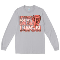 Moon Dust i fought for my life and i won uterine cancer peac Long Sleeve Tee - texasbilliewilder