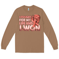 Toasted Coconut i fought for my life and i won uterine cancer peac Long Sleeve Tee - texasbilliewilder
