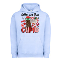 Pigment Grape Ice better aim than cupid with dog and duck Urban Hoodie - MaliasSmallBusiness