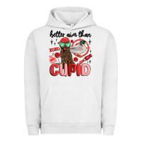 Pigment Lunar Rock better aim than cupid with dog and duck Urban Hoodie - MaliasSmallBusiness