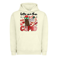 Pigment Pistachio better aim than cupid with dog and duck Urban Hoodie - MaliasSmallBusiness