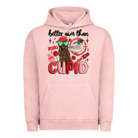 Pigment Salmon better aim than cupid with dog and duck Urban Hoodie - MaliasSmallBusiness