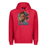 Cardinal free spirit quarter horse floral Premium Hoodie - LillyAllenDesigns