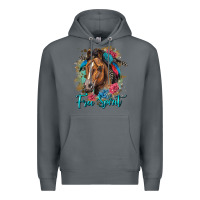 Rock free spirit quarter horse floral Premium Hoodie - LillyAllenDesigns